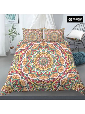Set Copri Piumone Federe Copripiumino Etnico Mandala Duvet Cover BED0117
